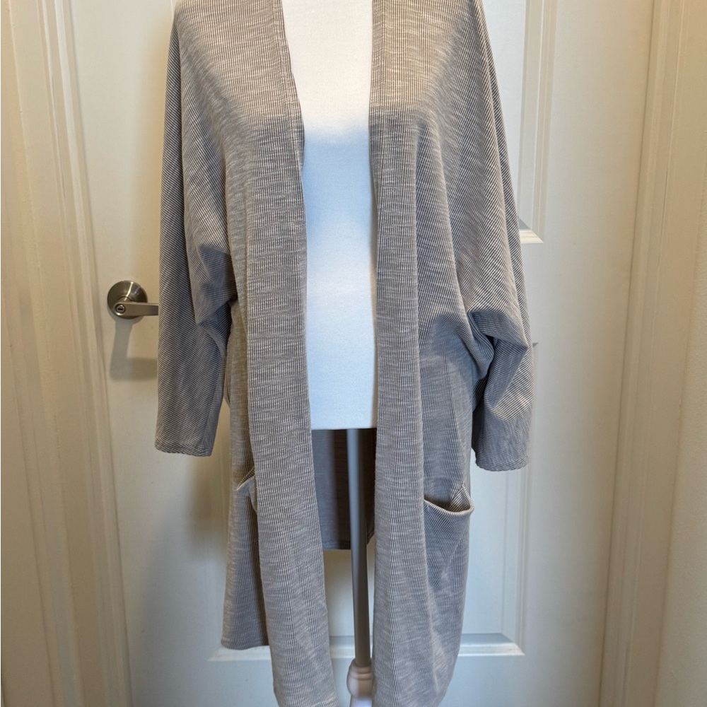 Anthropologie Donni Open Front Ribbed Cardigan Duster